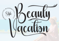 Beauty Vacation Font - Featured Image