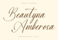 Beautyna Amberosa Font - Featured Image