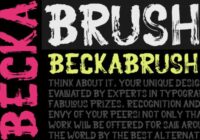 Becka Brush Font - Featured Image