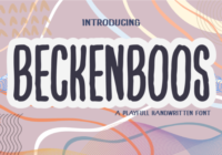 Beckenboss Font - Featured Image