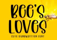 Bee's Loves Font - Featured Image