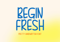Begin Fresh Font - Featured Image