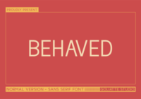 Behaved Font - Featured Image