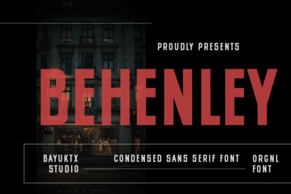 Behenley Font - Featured Image