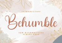Behumble Font - Featured Image
