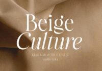 Beige Culture Font - Featured Image