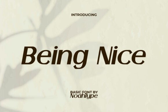 Being Nice Font - Featured Image