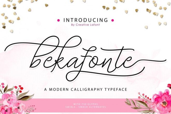 Bekafonte Font - Featured Image