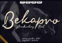Bekapro Font - Featured Image
