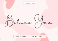 Belive You Font - Featured Image