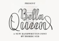 Bella Queen Outline Font - Featured Image