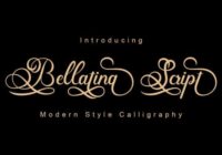 Bellatina Script Font - Featured Image
