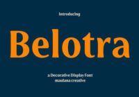 Belotra Font - Featured Image