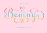Bening Script Font - Featured Image
