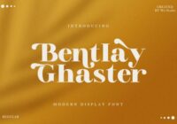 Bentlay Ghaster Font - Featured Image