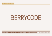 Berrycode Font - Featured Image