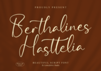 Berthalines Hasttelia Font - Featured Image