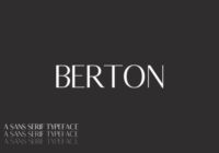 Berton Family Font - Featured Image