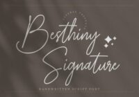 Besthiny Signature Font - Featured Image
