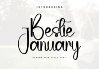 Bestie January Font - Featured Image