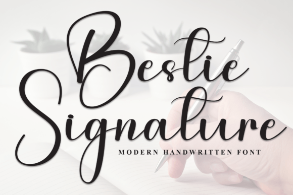 Bestie Signature Font - Featured Image