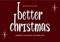 Better Christmas Font - Featured Image
