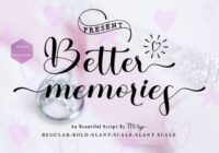 Better Memories Font - Featured Image