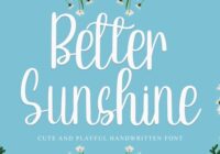 Better Sunshine Font - Featured Image