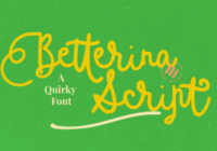 Betterina Script Font - Featured Image