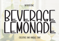 Beverage Lemonade Font - Featured Image