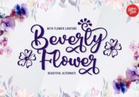 Beverly Flower Font - Featured Image