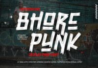 Bhore Punk Font - Featured Image
