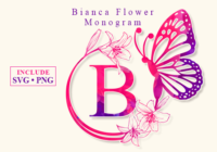 Bianca Flower Monogram Font - Featured Image