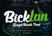 Bicklan Font - Featured Image