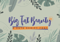 Big Fat Beauty Font - Featured Image