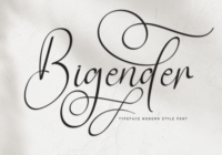 Bigender Font - Featured Image
