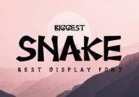Biggest Snake Font - Featured Image