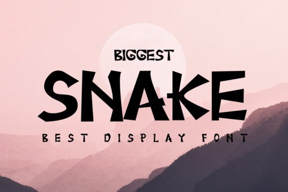 Biggest Snake Font - Featured Image