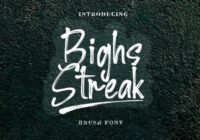 Bighs Streak Font - Featured Image