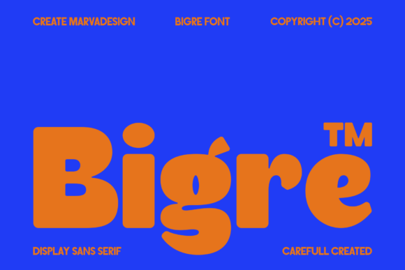 Bigre Font - Featured Image