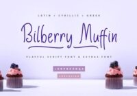 Bilberry Muffin Font - Featured Image