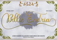 Billie Endria Font - Featured Image