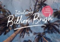 Billion Brush Font - Featured Image
