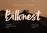 Billonest Font - Featured Image