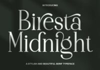 Biresta Midnight Font - Featured Image