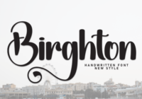 Birghton Font Font - Featured Image