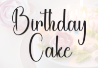 Birthday Cake Font - Featured Image
