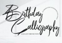 Birthday Calligraphy Font - Featured Image