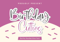 Birthday Cutties Font - Featured Image