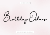 Birthday Deluxs Font - Featured Image